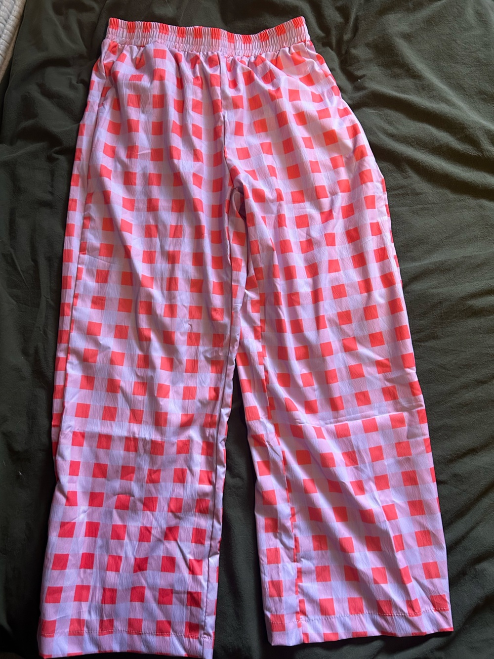 Pink Gingham Lounge Pants